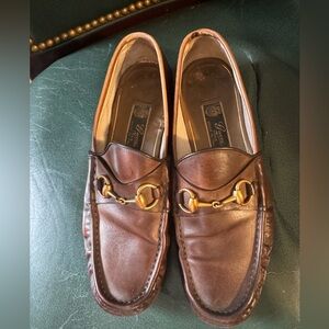 Gucci Men's Brown Leather Loafers
